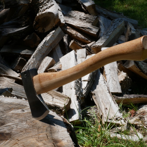 2lb Hudson Bay Camp Axe; 18 in. Curved Wooden Handle Sport Utility