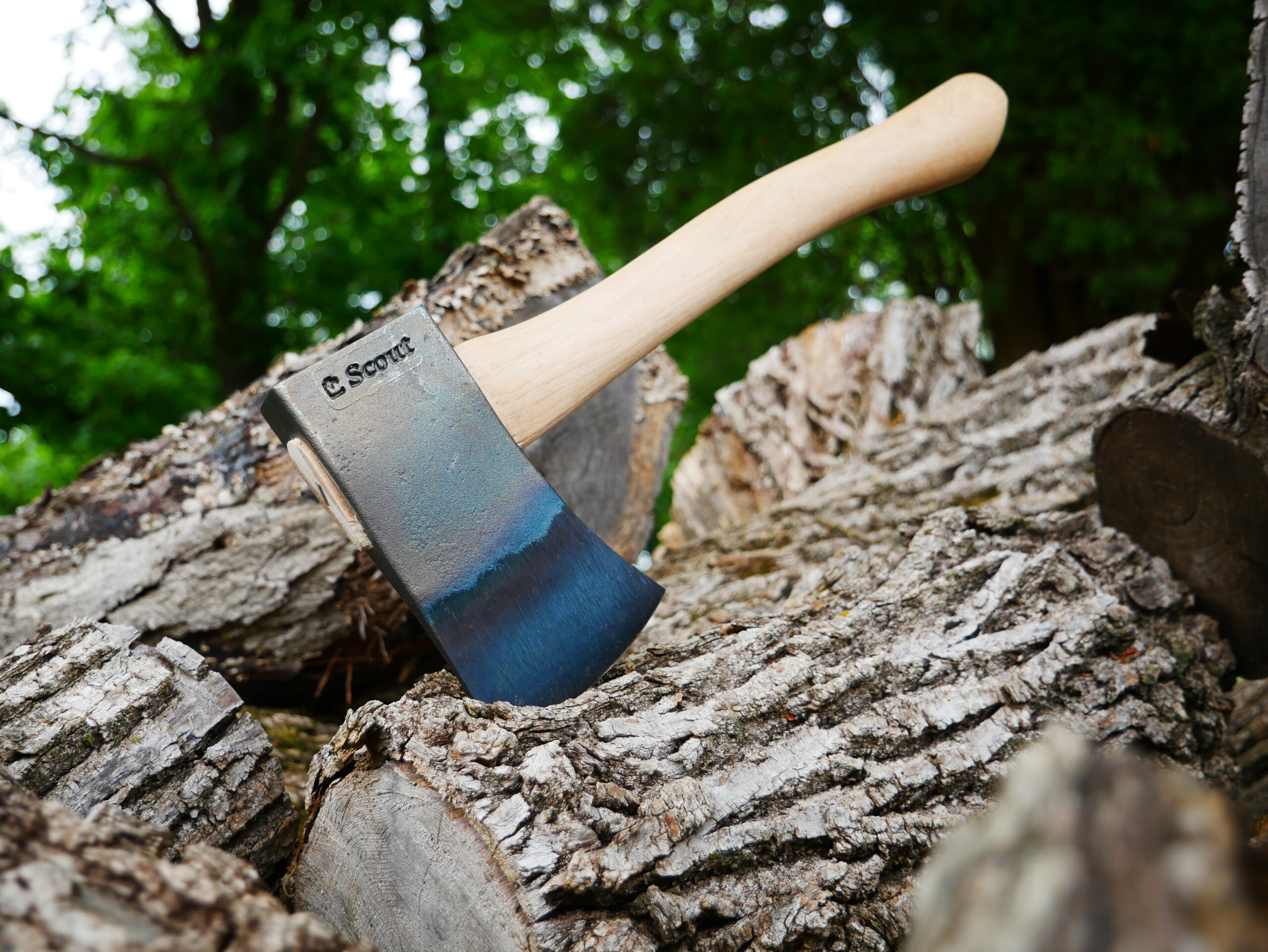 1.75lbs Scout Hatchet w/14" Curved Hickory Handle - Image 5